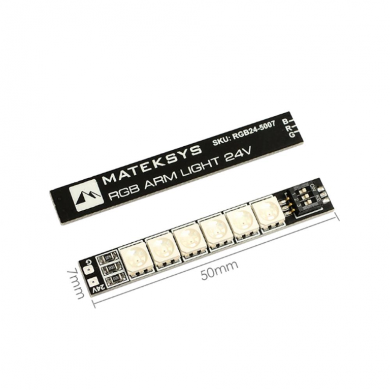 Fpv Racer Led 2PCS Mateksys RGB ARM 24V 50X7mm Light LED Strip Board for RC Drone FPV ...
