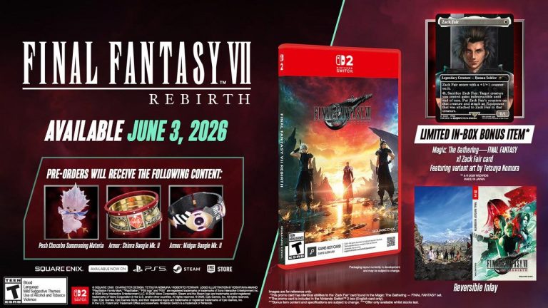 Where To Preorder Final Fantasy VII Rebirth On Switch 2
