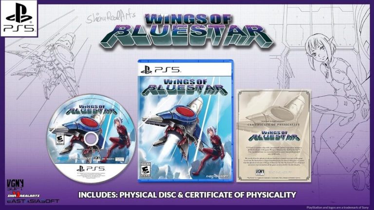 Physical Copies Of Indie Shmup Wings Of Bluestar Include "Certificate of Physicality"