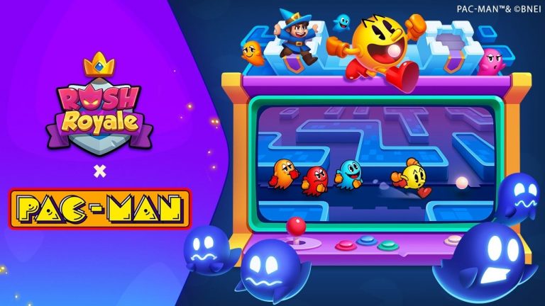 Chomp, Stack, and Survive in the New Rush Royale x PAC-MAN Arcade Event!