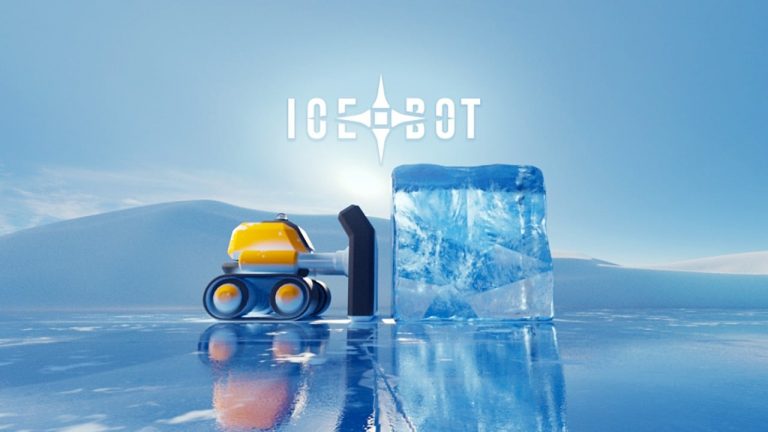Ice Bot: Sliding Block Puzzle Is Just Like It Sounds, and Walls Are Your Only Brakes!
