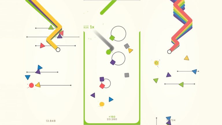 ikami Is a Colourful Endless Runner Game with Colour Blobs and Rainbow Trails