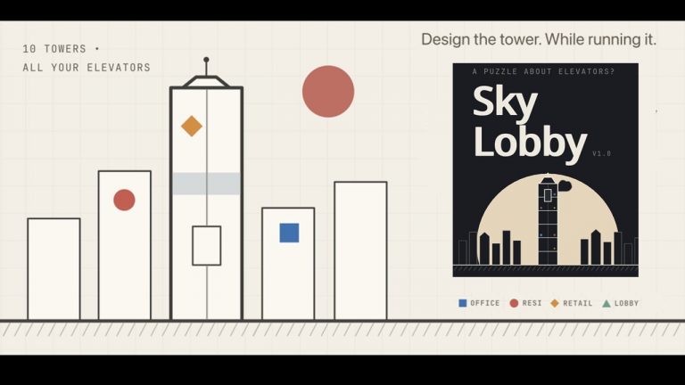 SimTower-Like Sky Lobby Is a Fast Elevator Strategy Sim, Out Now