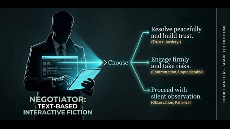 NEGOTIATOR: Choice Text Game Is a Crisis Negotiation Thriller, Out Now